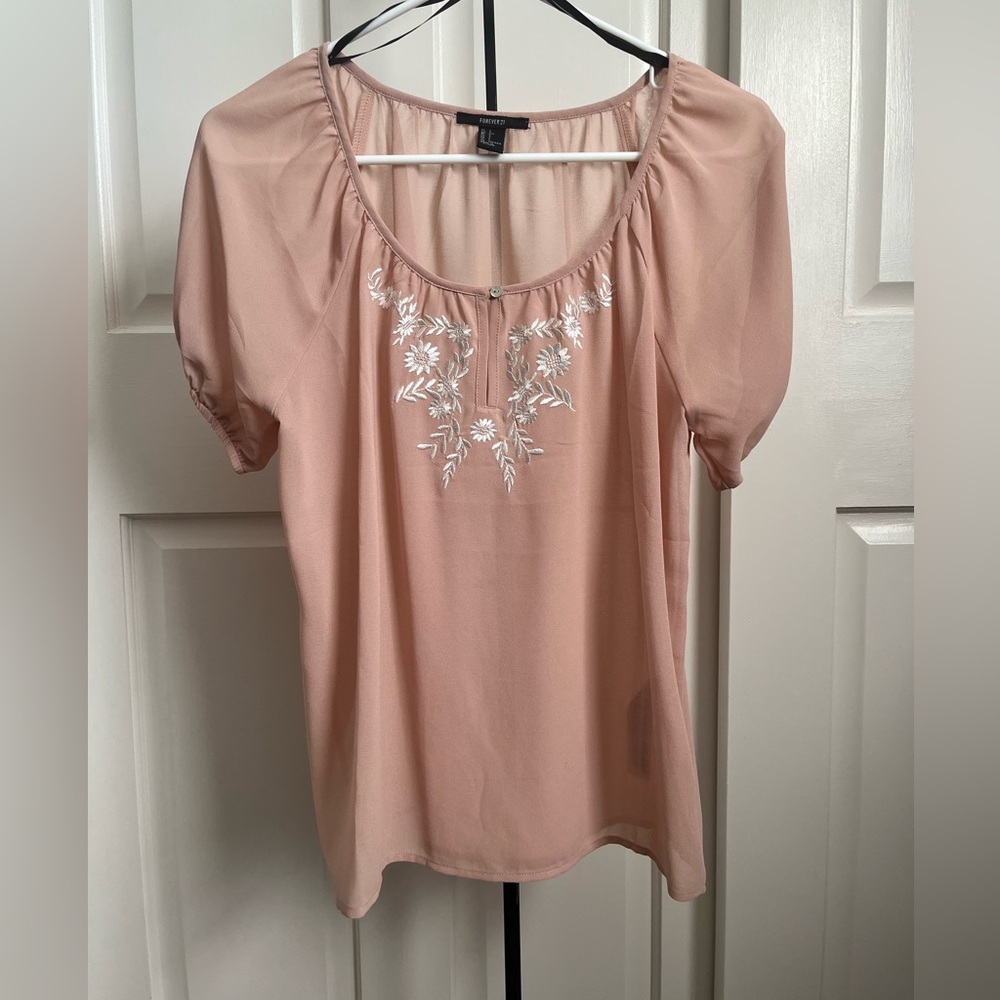 Forever 21 Light Pink Blouse